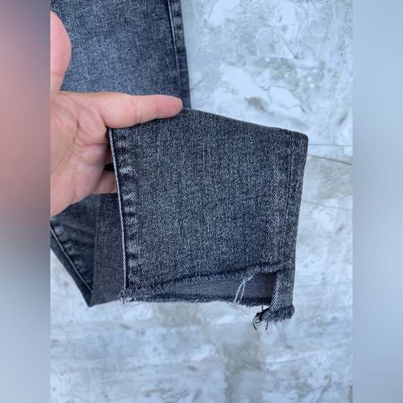 Mother - Stunner Zip Ankle Step Fray Skinny Jeans in Train Stops size 25 - Picture 11 of 16